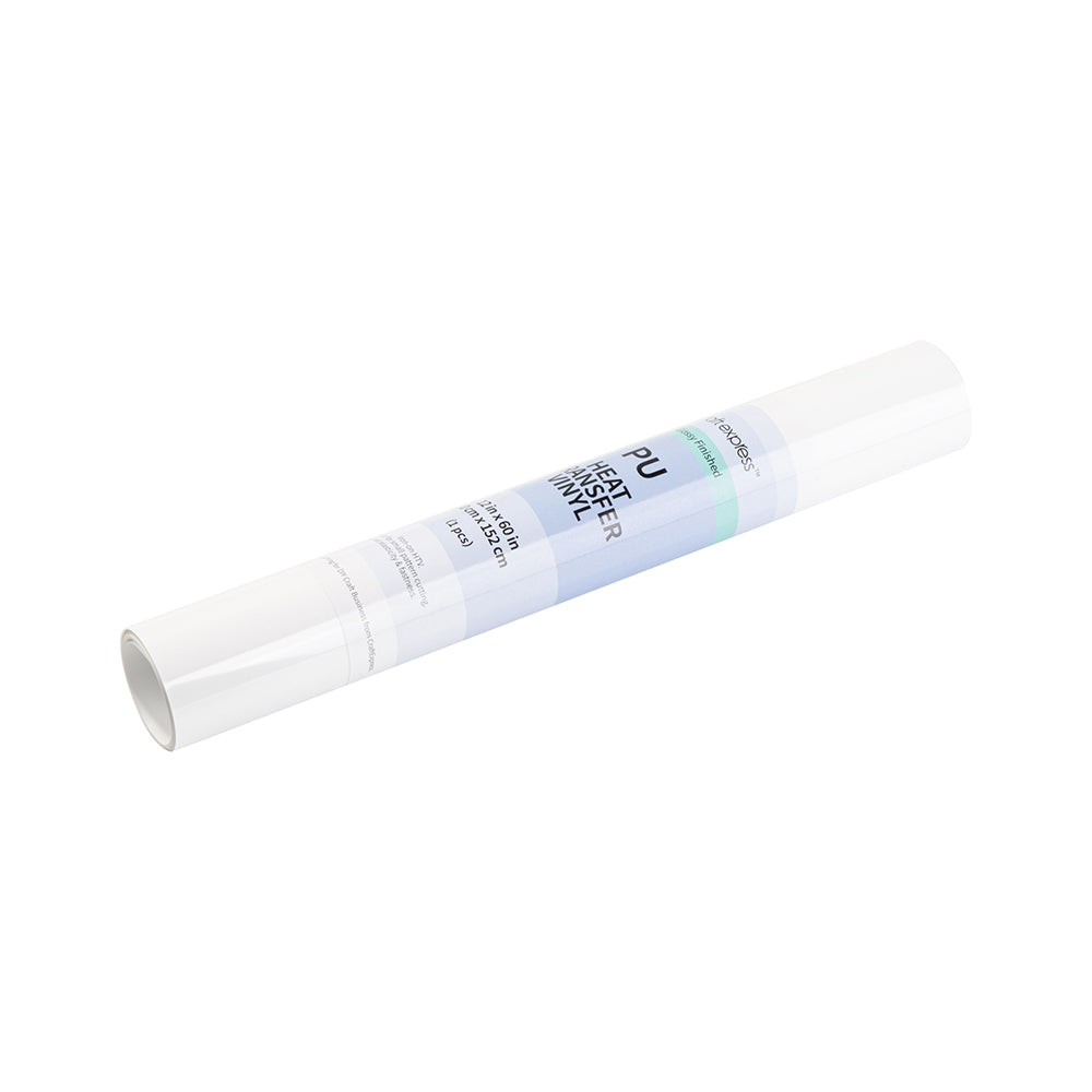 Craft Express White Glossy Heat Transfer Vinyl Roll - Craft Express Canada